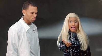 Chris Brown - Although Nas was certainly the leading man in &quot;Right By My Side,&quot;&nbsp;Chris Brown also played a significant role in the video since he was featured on the track. Breezy plays the background dancing with Nicki in the scenes for her rap verse and singing the hook.(Photo: Cash Money Records, Universal Republic)