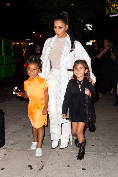Northie And P Take NYC - North West and Penelope did not come to play, literally. These fashionista toddlers were all dolled up for a night out in NYC while Kanye West performed on SNL. North was sporting a neon orange kimono with some matching eyeliner while Penelope wore an all black 'fit. Between people coming for Kanye's MAGA rant and North's full face beat, Kim Kardashian had a lot to deal with that night.&nbsp;(Photo: Gotham/GC Images)