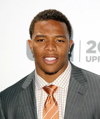 Ray Rice: January 22 - The 28-year-old was the topic of headlines for the past few months. (Photo: Dave Kotinsky/Getty Images)