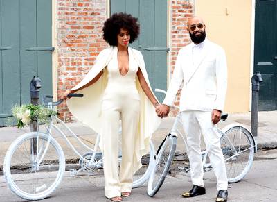 Solange Knowles' Picture-Perfect Wedding - It's the time of year when we're all counting our blessings, and some celebs have more to be grateful for than just money and fame. Here's our list of things stars should be thankful for this year.Solo's wedding to music video director Alan Ferguson was an intimate affair in New Orleans attended by all the closest people in her life — sister Beyoncé, brother-in-law Jay Z and mom Tina Knowles. The event was low-key and drama-free, unlike your typical celebrity wedding.&nbsp; (Photo: KDNPIX/Splash News)