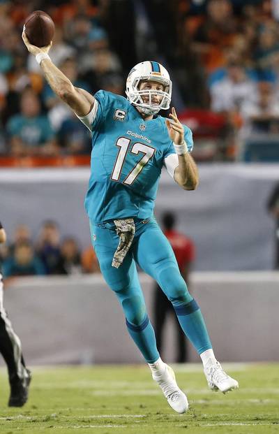 Dolphins Blast Bills Behind Big Second Half - Call it a tale of two halves for the Miami Dolphins on Thursday Night Football. Playing at home, the Dolphins only mustered three measly points and trailed the Buffalo Bills 6-3 at halftime. That wouldn?t last, though, as Miami came roaring back in the second half, scoring 19 points to cruise to a 22-9 win. Quarterback Ryan Tannehill finished with 240 yards passing and two touchdowns to help the Dolphins improve to 6-4 in the AFC East division. (Photo: Joel Auerbach/Getty Images)