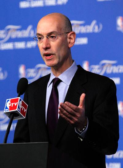 NBA Commissioner Is for Legal Gambling on Games - In an op-ed in the New York Times on Thursday, Adam Silver wrote that he?s for legalizing sports betting and is open to allowing gambling on NBA games. ?Any new approach must ensure the integrity of the game. One of my most important responsibilities as commissioner of the NBA is to protect the integrity of professional basketball and preserve public confidence in the league and our sport,? Silver wrote. ?I oppose any course of action that would compromise these objectives. But I believe that sports betting should be brought out of the underground and into the sunlight where it can be appropriately monitored and regulated.?&nbsp;(Photo: Chris Covatta/Getty Images)