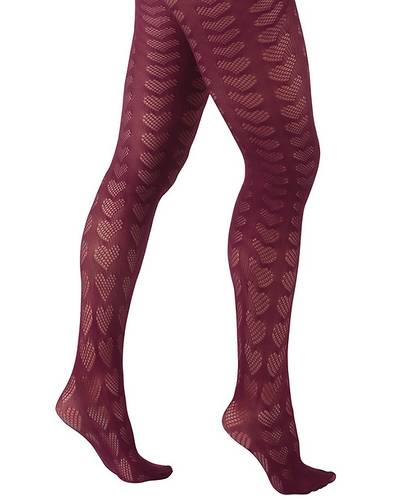 Joe Browns Red Heart Woolly Tights - If you’ve got a fireside date coming up, the romantic print on these red woolly tights will help your crush take a hint. (Photo: Debenhams)