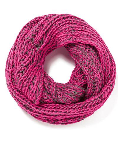 Impulse Women's Neon Knitted Snood - Aside from seasonal cappuccinos and holiday music, knitted snoods are one of the best things about the winter. This pink mélange number will add an appreciated pop of color to any outfit. (Photo: The Hut)