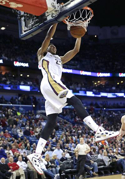 Anthony Davis Has Another Monster Game, Leads Pelicans Past Lakers - The 2014-15 NBA season is still in its infancy, but Anthony Davis has already thrust himself into the early conversation of the MVP race. The New Orleans Pelicans' power forward continued his dominating ways Wednesday night, notching 25 points and 12 rebounds to lead his squad to a 109-102 win over the Los Angeles Lakers, offsetting Kobe Bryant's 33-point performance.&nbsp;The Pelicans are 4-3 this season.&nbsp;&nbsp;(Photo: AP Photo/Gerald Herbert)
