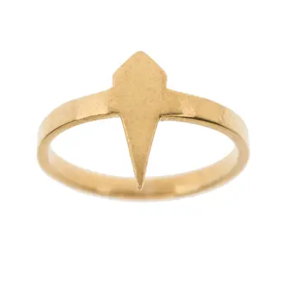 Una Apex Ring ($64) - This sleek ring is created from 18K-gold plated recycled land mine metal.(Photo: Una Fashion)