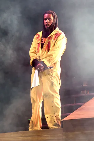 Rocking the Stage - A$AP Rocky performed on Camp Stage during day one of Tyler the Creator's 5th Annual Camp Flog Gnaw Carnival at Exposition Park in Los Angeles. (Photo: Kevin Winter/Getty Images)