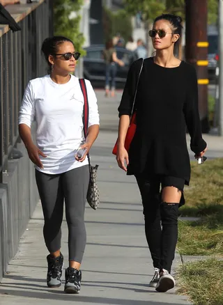 Christina Milian out for lunch in West Hollywood