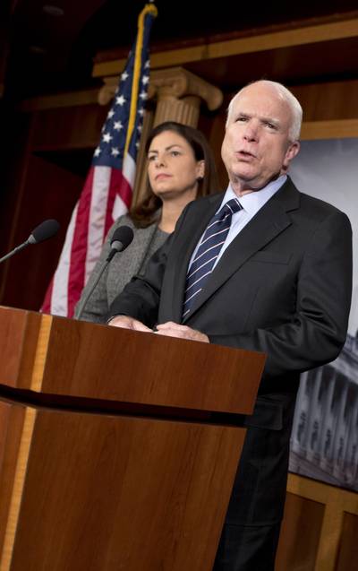 Who Is Leading the Charge Against Rice? - Republican Sen. John McCain has been one of Rice’s most vocal detractors, commenting that he will seek to block her confirmation as Secretary of State if she is nominated during President Obama’s next term in office.&nbsp; (Photo: AP Photo/J. Scott Applewhite)