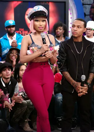 Cupcakin' - Nicki Minaj at 106 &amp; Park, November 19, 2012. (Photo: John Ricard / BET)