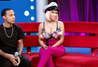 Any Questions? - Nicki Minaj at 106 &amp; Park, November 19, 2012. (Photo: John Ricard / BET)
