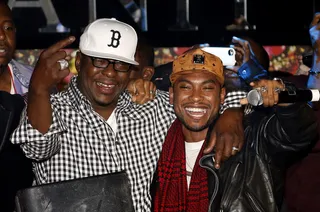 Bobby and Miguel - After a job well done singers Bobby Brown and Miguel hit up the Soul Train Awards concert after-party at the Vanity Nightclub at the Hard Rock Hotel &amp; Casino! We're pretty sure they partied until the sun rose the next morning!  (Photo:&nbsp; Isaac Brekken/Getty Images for Centric)