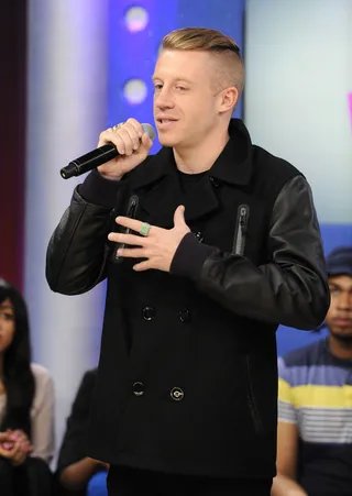 Macklemore Drops Knowledge - 106 &amp; Park, November 13, 2012. (Photo: John Ricard / BET)