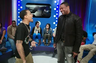 Chris Got Jokes - 106 &amp; Park, November 13, 2012.(Photo: John Ricard / BET)