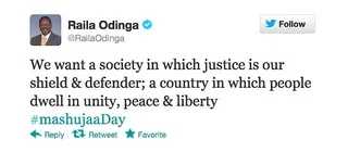 Prime Minister of Kenya — Raila Amollo Odinga - (Photo: Raila Odinga/Twitter)