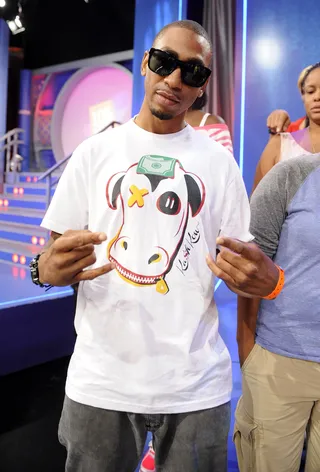 You Know What It Is - Freestyle Friday competitor Q Bangz from Irvington, NJ at 106 &amp; Park, September 7, 2012. (Photo: John Ricard / BET).