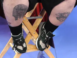 Tatoos - Freestyle Friday judge, Action Bronson at 106 &amp; Park, September 7, 2012. (Photo: John Ricard / BET).
