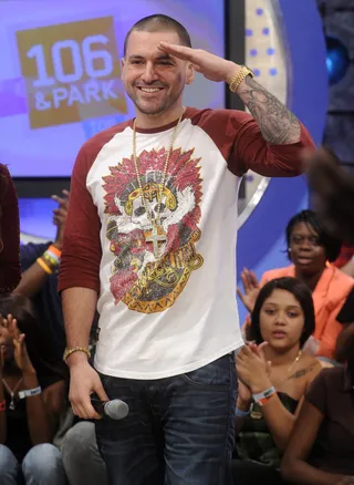 Salute - DJ Prostyle at 106 &amp; Park, September 5, 2012. (Photo: John Ricard / BET).