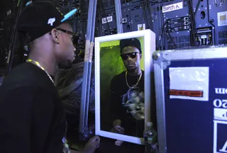 Picture Perfect - B.o.B. backstage at 106 &amp; Park, Sept. 5. (Photo: John Ricard/BET)