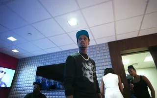 Posted - B.o.B backstage at 106 &amp; Park, September 5, 2012. (Photo: John Ricard / BET).