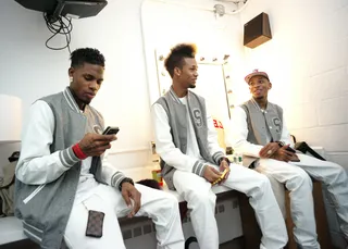 Da Pretty Boyz Get Ready! - Da Pretty Boyz in the green room at 106 &amp; Park, Sept. 5. (Photo: John Ricard/BET)