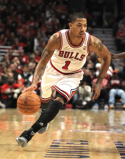 Derrick Rose Is Back - After missing the 2012- 2013 season due to an ACL injury, Derrick Rose is back.&nbsp; He was a showstopper on Saturday at the Chicago Bulls vs. Indiana Pacers game, scoring 13 points in 20 minutes, and helping the Bulls win 82-76.(Photo: Jonathan Daniel/Getty Images)