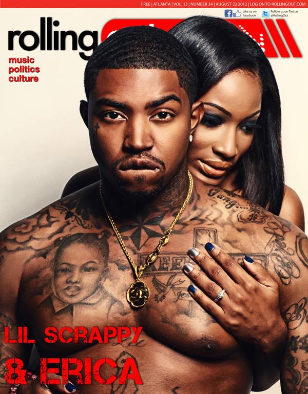 Lil Scrappy and Erica Dixon Pose for the Cover of Rolling Out Magazine |  News | BET