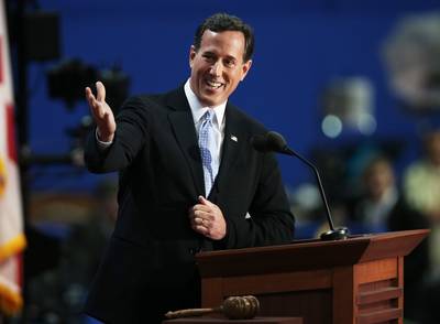 Rick Santorum - &quot;The fact is that marriage is disappearing in places where government dependency is highest. Most single mothers do heroic work and an amazing job raising their children, but if America is going to succeed, we must stop the assault on marriage and the family,&quot; the former Republican presidential candidate said on Tuesday.&nbsp;(Photo: Win McNamee/Getty Images)