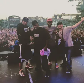 2 Deep  - "Me and the crew know who / 'Cuz you see me and the fellas have been waiting for a while now / Giving you the time to get your wack-a** style down."(Photo: Dj Premier via Instagram)