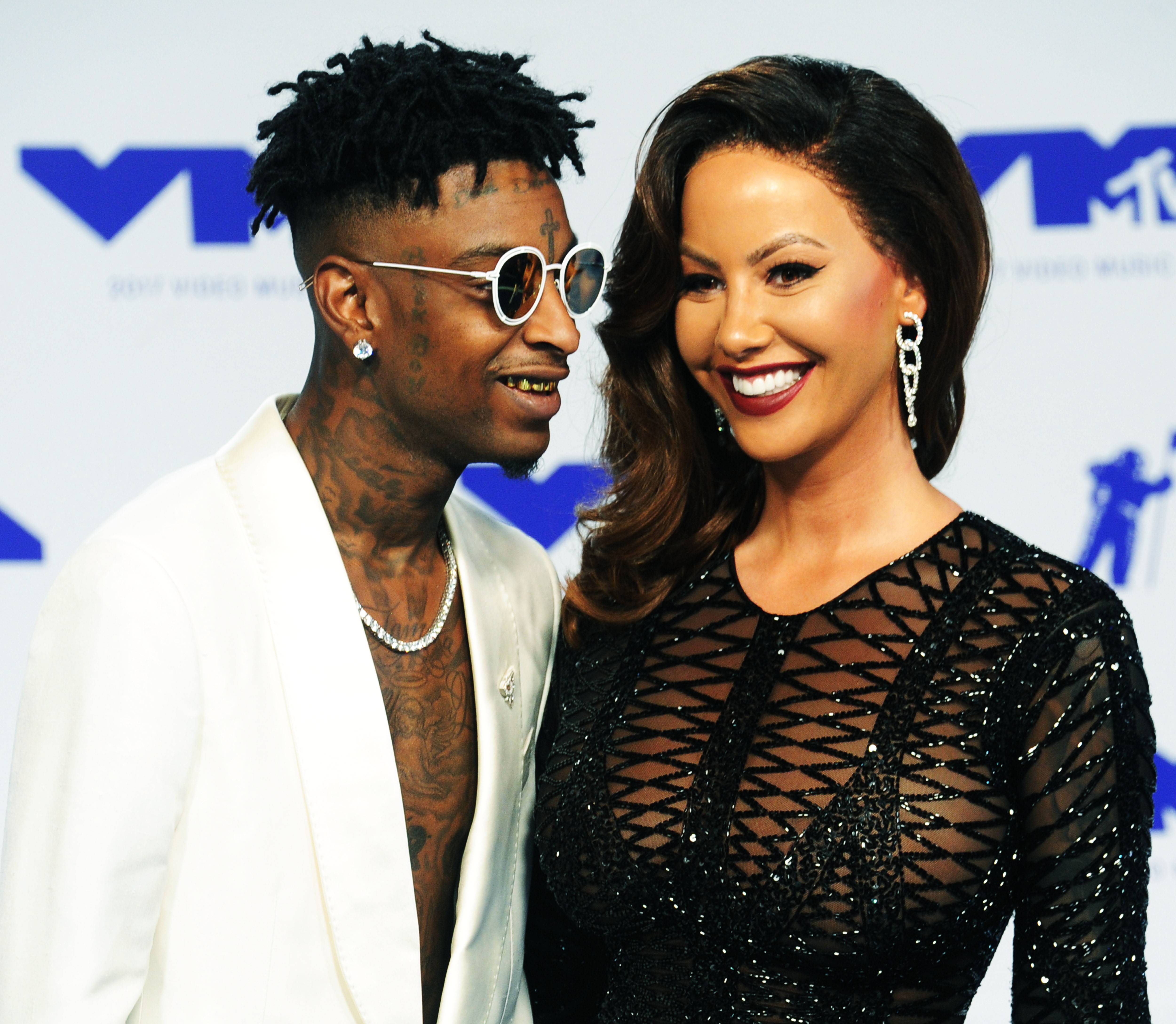 Celebrity Sighting: Amber Rose and 21 Savage in Atlanta