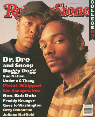 Rolling Stone Magazine | Dr. Dre &amp; Snoop Dogg | Sept. '93 - (Photo: Mark Seliger/Rolling Stone)