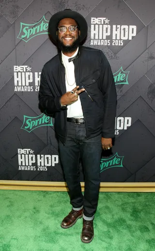 Keeping It Simple and Looking Good - Big K.R.I.T. took the simple approach tonight keeping fall fashion first.&nbsp;(Photo: Bennett Raglin/BET/Getty Images for BET Networks)