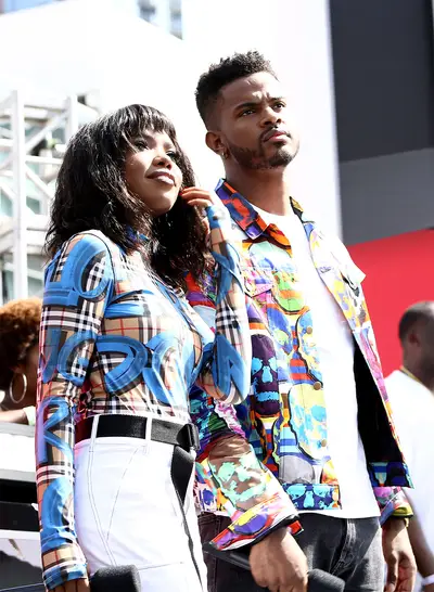 Ryan Destiny (L) and Trevor Jackson Pulled Up To BETX To Show Love! - (Photo: Ser Baffo/Getty Images for BET)&nbsp;