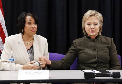 Hillary Clinton Vows to Help Flint Residents - While on her New Hampshire campaign trial, Hillary Clinton visited Flint, Michigan, and vowed to help the residents harmed by the poisonous water system there. &quot;This is not merely unacceptable or wrong, though it is both, what happened in Flint is immoral,&quot; Clinton said, according to the Associated Press. She called on Congress to go through with passing a $200 million fund to fix the crumbling situation.(Photo: AP Photo/Paul Sancya)