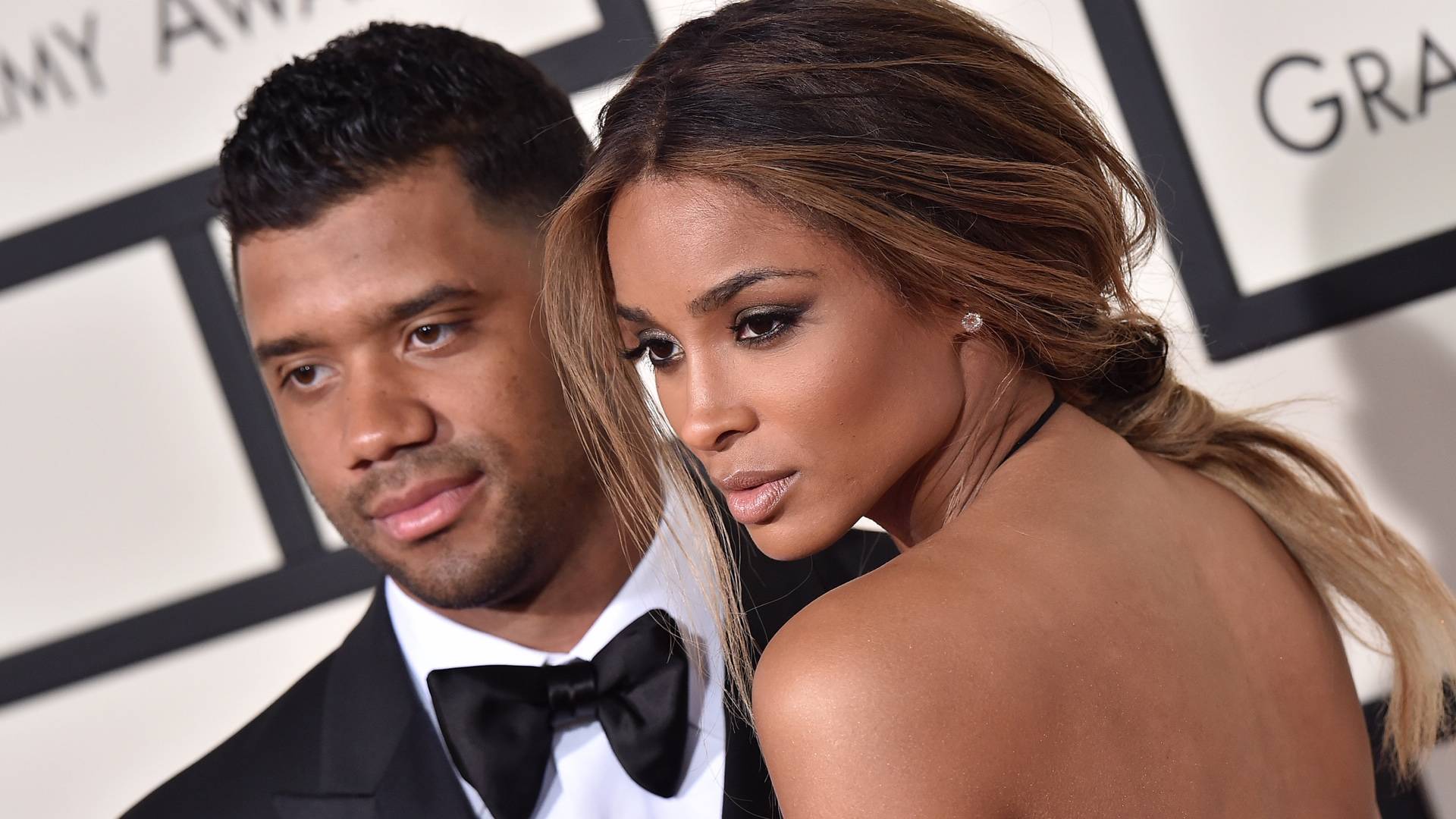Ciara and Russell Wilson on BET Buzz 2020.