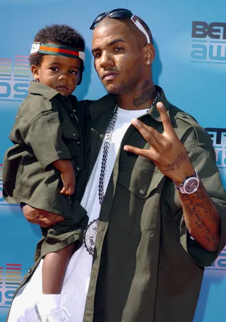 2005: The Game And Son Harlem Taylor - BET Awards 2005 (Photo by SGranitz/WireImage) (Photo by SGranitz/WireImage)