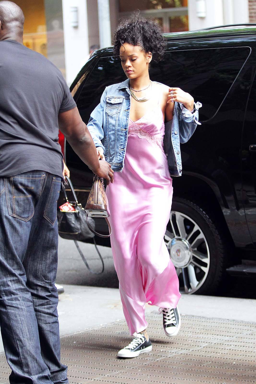 Out and about in - Image 30 from See Every Single Pink Outfit Rihanna ...