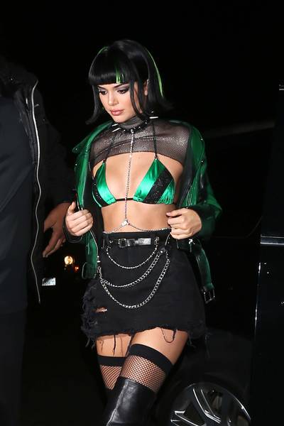 Kendall Jenner - KUWTK reality star, Kendall Jenner dressed as Buttercup from The Powerpuff Girls.&nbsp;(Photo: Photographer Group / Splash News)