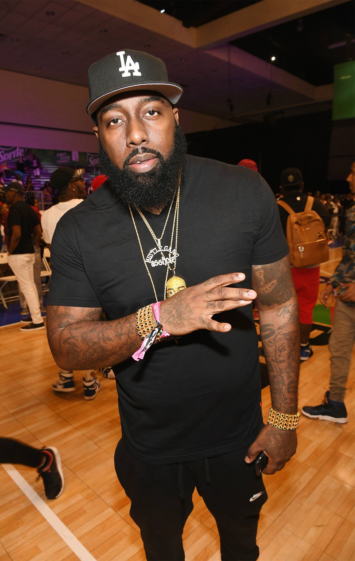 Rapper Trae tha Truth Flexes at the Celebrity Basketball Game - (Photo: Paras Griffin/Getty Images for BET)&nbsp;