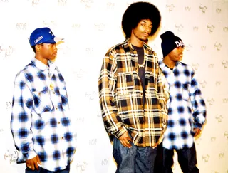 The Good Ol' Days of 213  - In the early stages of the game Nate Dogg, Snoop and Warren G ran together and it was known that they were fierce on the mic! The Hard Way rappers kept it very real about how much of a good time they were having, because honestly life just "ain't no fun if the homies can't have none." (Photo: Chris Connor / WENN)