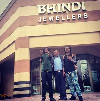 'Chinatown' - "He choppin' them bricks and remixin' them chickens/He front me the work, now I got a ticket/My plug came from China, my diamonds Albino."  (Photo: Migos via Instagram)