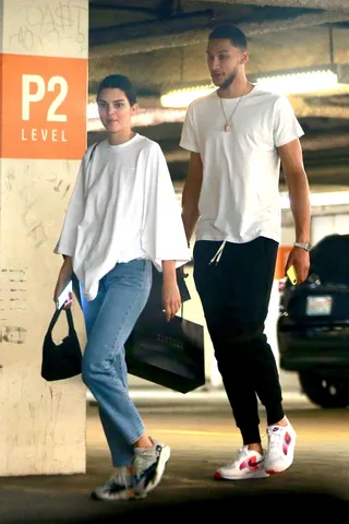 Kendall Jenner and Ben Simmons - The 22-year-old model and 21-year-old Australian-born baller were spotted at Barney's in Los Angeles on Sunday. (Photo: BackGrid)