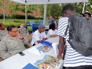 Jackson State University - Learning about the U.S. Air Force.  (Photo: BET)