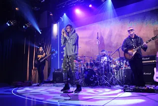 Mic Check - Lupe Fiasco performs at 106 &amp; Park, September 24, 2012. (photo: John Ricard / BET)