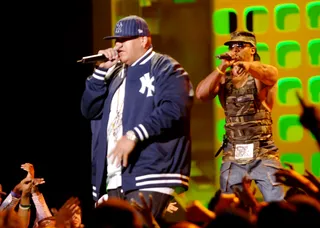 Ladies Love Fat Joe - After years of heavy-hitting club bangers, Fat Joe decided to take a slightly romantic route with his 2008 album, Elephant in the Room. Fat Joe showed that he's quite the ladies man with the J. Holiday-assisted "I Won't Tell." This album also spawned the hit "Ain't Sayin' Nuthin'," featuring one of the ratchet princes of hip hop, Plies. (Photo: Theo Wargo/WireImage for VH-1 Channel - New York)