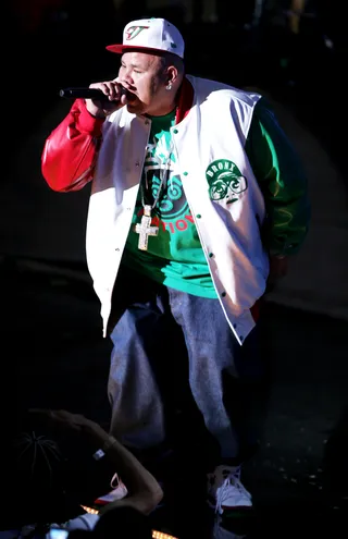 Murda Inc. Influence - With the release of 2001's Jealous Ones Still Envy (J.O.S.E.), Fat Joe utilized the production of the then-hot producer Irv Gotti. This album spawned one of Fat Joe's biggest hits, "What's Luv?," featuring the R&amp;B princess Ashanti and Queens emcee&nbsp;Ja Rule.  (Photo: Peter Kramer/Getty Images)