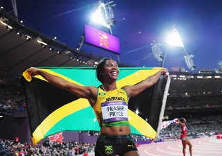Shelly-Ann Fraser  - Shelly Ann Fraser is the fastest woman in the world and has won two gold medals. The Jamaica native's dedication and determination to her body and her sport makes her an excellent fitness expert. (Photo: Stu Forster/Getty Images)