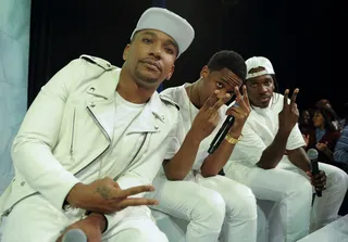 Take A Flick - Cyhi the Prynce, Travis Scott and Pusha T at 106 &amp; Park, September 19, 2012. (Photo: John Ricard / BET)