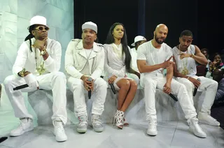 Wonderful - G.O.O.D. Music artists 2 Chainz, Cyhi the Prynce, Teyana Taylor, Common and Big Sean at 106 &amp; Park, September 19, 2012. (Photo: John Ricard / BET)