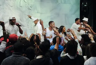 24K - G.O.O.D. Music artists perform at 106 &amp; Park, September 19, 2012. (Photo: John Ricard / BET)